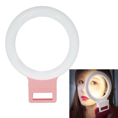 Xj18 Live Self-timer Led Fill Light - Perfect for Live Streaming - Pink - Main Image