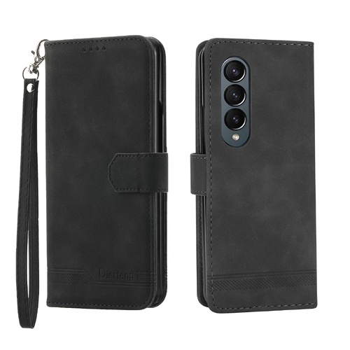 Premium Leather Tpu Case for Samsung Galaxy z Fold 4 / 5g - Black - Main Image