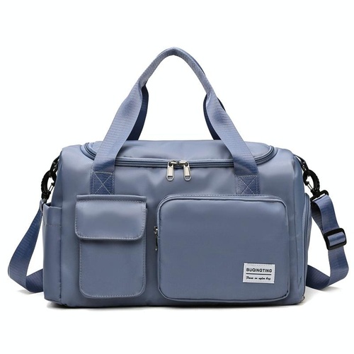 Waterproof Gym Bag for Travel - Size l - Fog Blue - Main Image