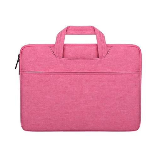 Waterproof Laptop Handbag - Large Capacity Shock-absorbing - Fits 14.1-15.4 Inches - Rose Pink - Main Image