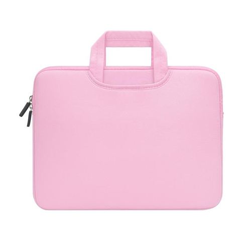 Portable Air Permeable Handheld Sleeve for 13.3 Laptops - 34x25.5x2.5cm - Pink - Main Image