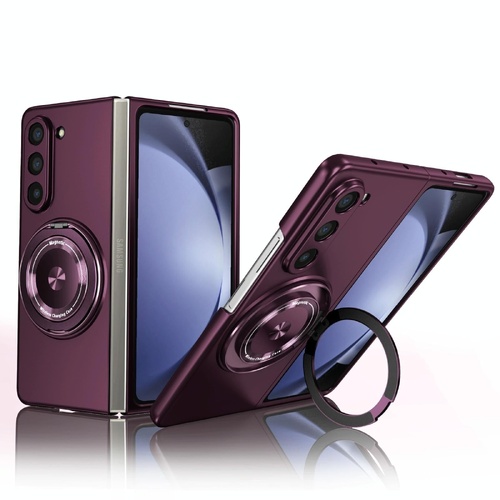Shockproof 360 Degree Rotating Case for Samsung Galaxy z Fold 4 / 5g - Purple - Main Image