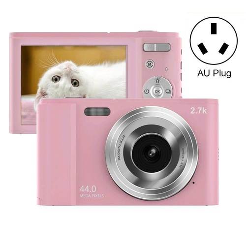 2.7k Full Hd 44mp 16x Zoom 2.88 Digital Camera for Kids - Pink - Main Image