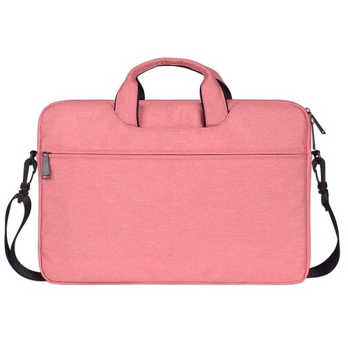 Waterproof Oxford Cloth One-Shoulder Handbag For 15.6 Laptops - Hidden Portable Strap - Pink - Main Image