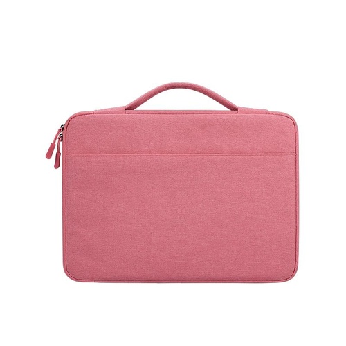 Waterproof Oxford Cloth Laptop Handbag With Trolley Strap - Pink - Main Image