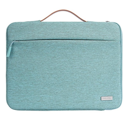Waterproof Laptop Sleeve Bag With Zipper - Handheld - Green - Main Image