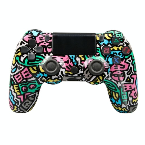 Wireless Bluetooth Game Controller for Ps4 with Dual Vibration and Light Strip - Letter - Main Image