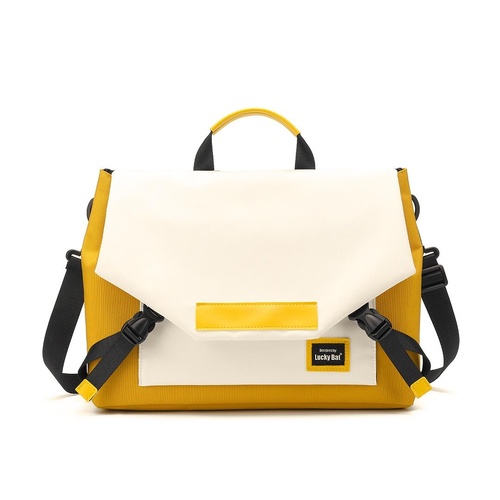 Anti-drop Crossbody Laptop Bag - Fits 13.3-16 Inch - Airbag Protection - Turmeric White - Main Image