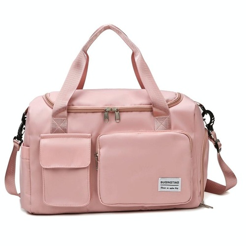Compact Waterproof Gym Bag for Travel - Size s - Light Pink - Main Image