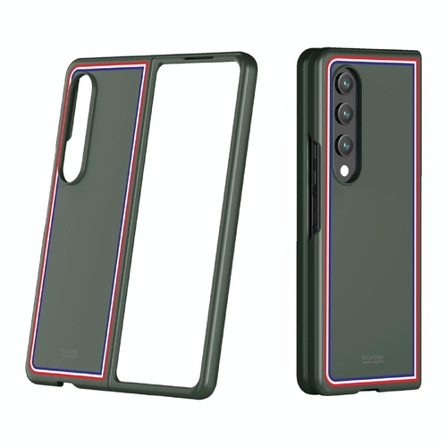 Frosted Skin Case for Samsung Galaxy z Fold 4 - Slim & Stylish - Checkered Green - Main Image