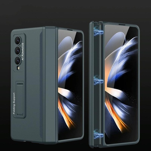 Foldable Magnetic Hinged Case for Samsung Galaxy z Fold 4 - Deep Sea Green - Main Image