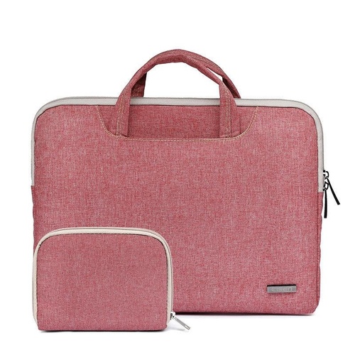 13.3 Inch Simple Business Laptop Bag With Liner - Ls-116 - Snowflake Nylon Light Red - Main Image