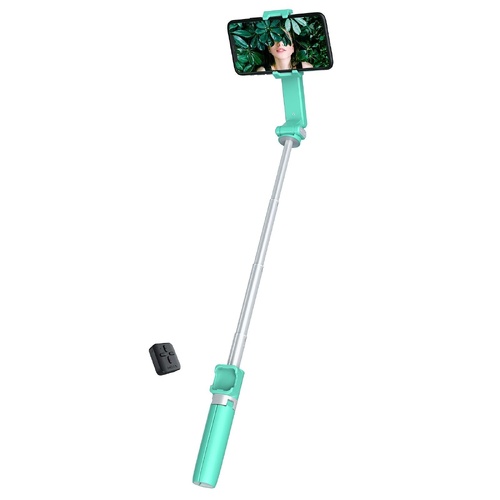 Portable Smartphone Gimbal Stabilizer - Foldable Green - Main Image