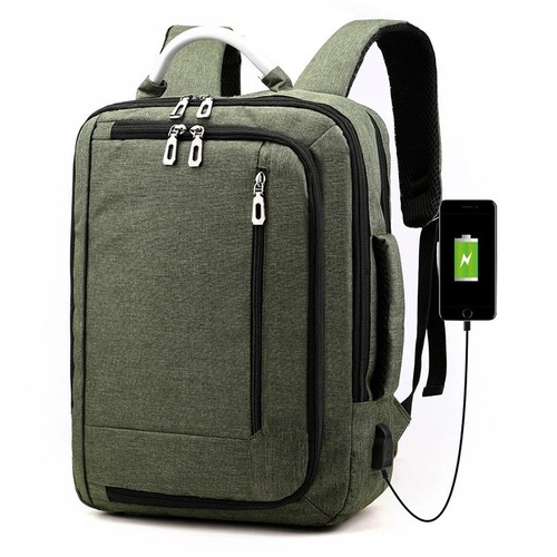 Multifunctional Oxford Laptop Backpack - Cxs-620 - Army Green - Main Image