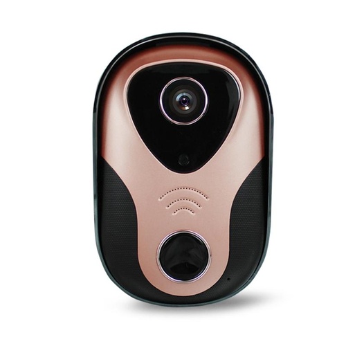 Smart Wifi Doorbell With Hd Intercom Night Vision & Micro Sd Support - Rose Gold - Main Image