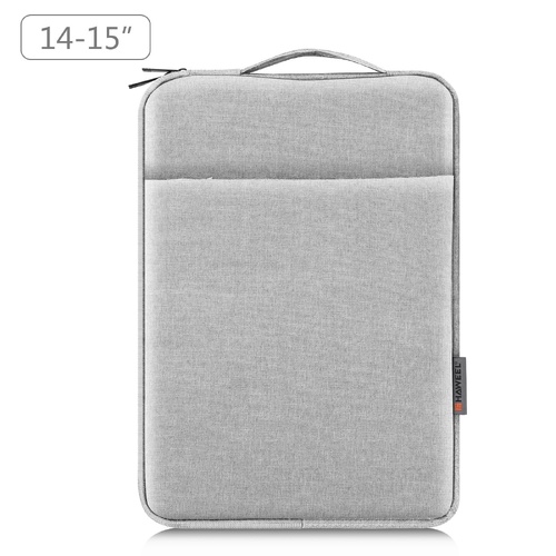 14-15 Inch Laptop Sleeve Briefcase With Zipper And Handle - Grey - Main Image