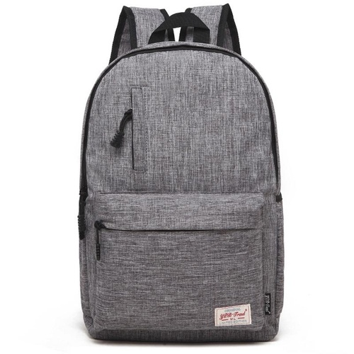 Multi-function Canvas Laptop Backpack - Fits 15.6 Macbook Samsung Sony Dell Alienware Chuwi Asus Hp - 42x29x13cm - Grey - Main Image