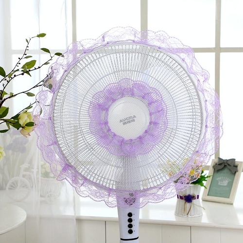 Electric Fan Safety Net Cover - Anti-pinch Dustproof - Purple - Main Image
