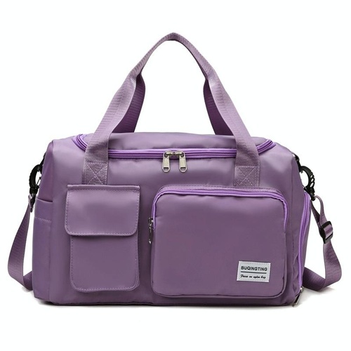 Compact Waterproof Gym Bag for Travel - Size s - Light Purple - Main Image