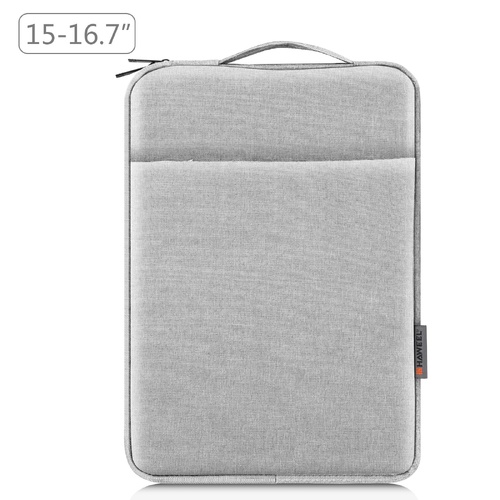 15-16.7 Inch Laptop Sleeve Briefcase With Zipper And Handle - Grey - Main Image