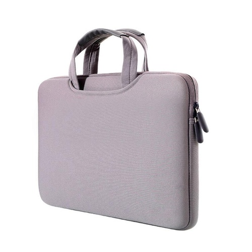 Portable Air Permeable Handheld Sleeve for Macbook Air / Pro and Laptops - 38x27.5x3.5cm 15.4 Inch - Grey - Main Image