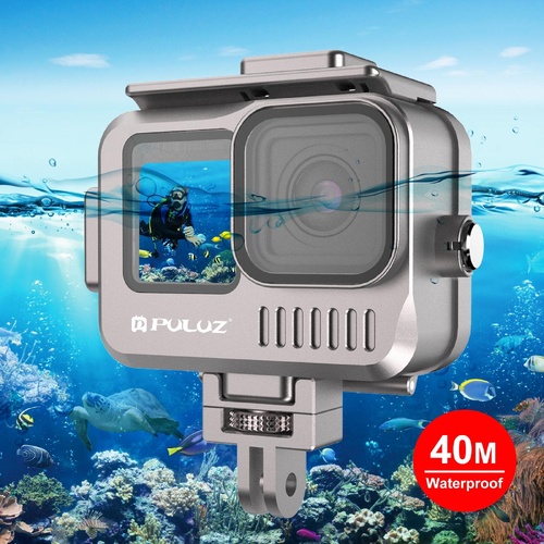 Waterproof Aluminum Case For Gopro Hero 9 / 10 / 11 / 12 - Grey - Main Image