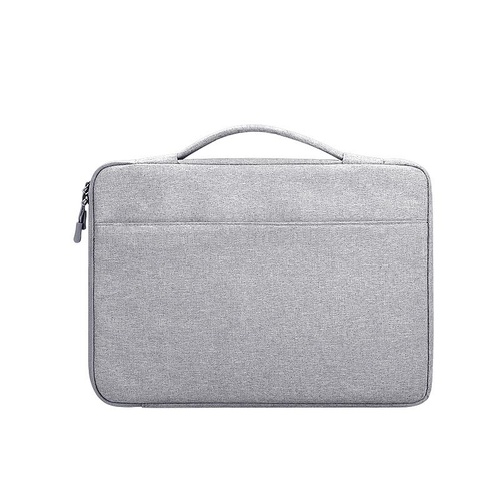Waterproof Oxford Laptop Handbag With Trolley Strap - Grey - Main Image