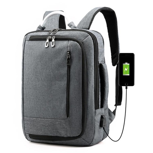 Multifunctional Oxford Laptop Backpack - Cxs-620 - Grey - Main Image