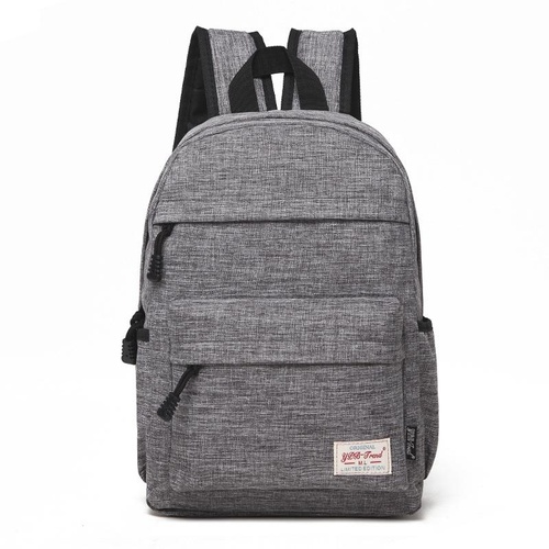 Versatile Canvas Laptop Backpack for 13-15 Inch - 36x25x10cm - Grey - Main Image