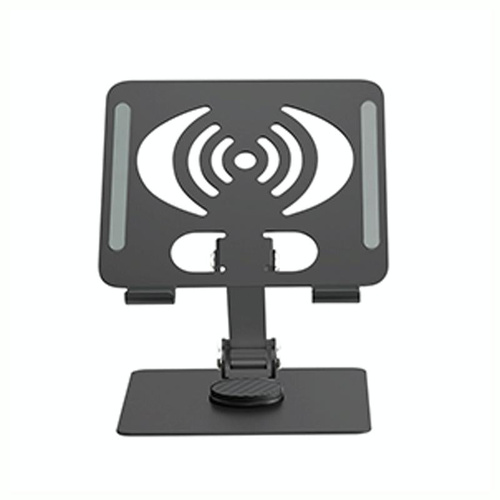 Foldable Rotating Laptop / Tablet Stand - Aluminum Alloy - Grey - Main Image
