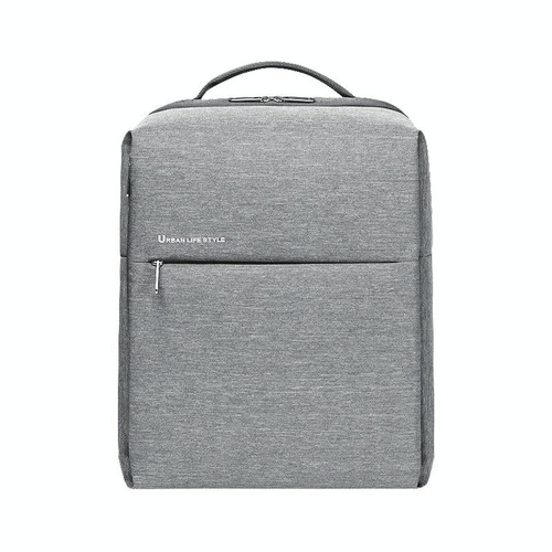 15.6-inch Waterproof Laptop Backpack - Light Grey - Main Image