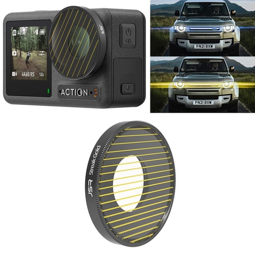 Enhanced Streak Drawing Lens Filter for Dji Action 3 - Gold - Main Image