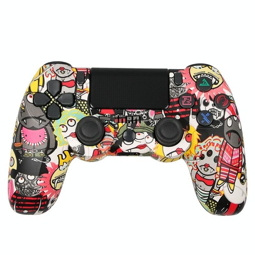 Wireless Bluetooth Game Controller for Ps4 with Dual Vibration and Light Strip - Cartoon - Main Image