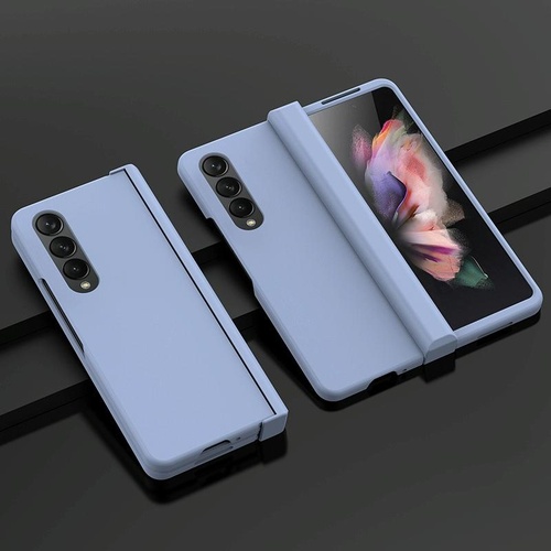 Foldable Skin Feel Case for Samsung Galaxy z Fold 4 / 5g - Sky Blue - Main Image