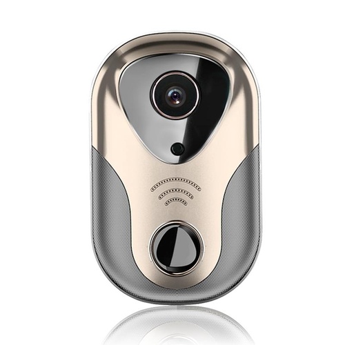 Smart Wifi Doorbell With Hd Intercom Night Vision & Micro Sd Support - Gold - Main Image