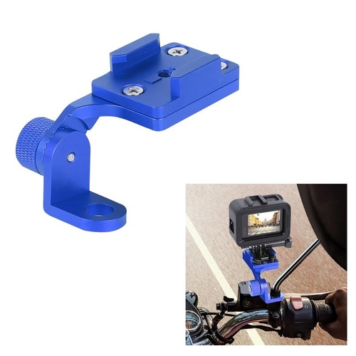 Universal Motorcycle Phone Bracket for Action Cameras - Blue - Main Image