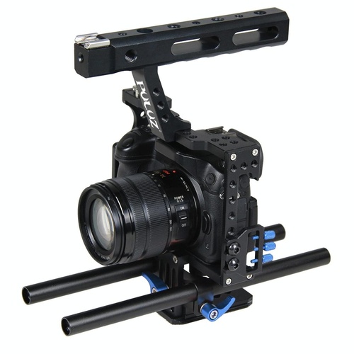 Sony A7 / A7S / A7R Camera Cage Stabilizer With Handle - Blue - Main Image