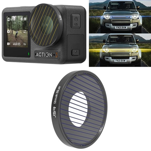 Enhanced Streak Drawing Lens Filter for Dji Action 3 - Blue - Main Image