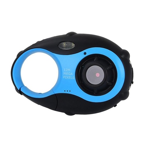 Mini Keychain Digital Camera for Kids - 5mp 1.5 Screen Gift - Blue - Main Image