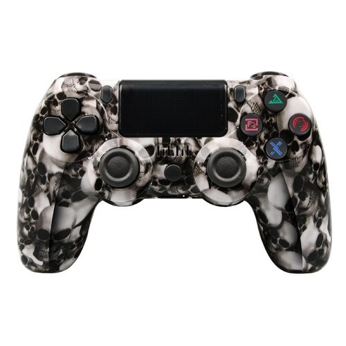 Wireless Bluetooth Game Controller for Ps4 with Dual Vibration and Light Strip - Skeleton - Main Image