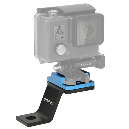 Universal Motorcycle Mount for Action Cameras - Blue - Main Image