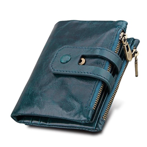 Men Rfid Blocking Cowhide Leather Wallet - Crazy Horse Texture - Ccb1083L - Main Image