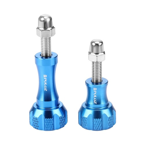Aluminum Thumb Knob Set for Gopro Insta360 Dji Action Cameras - Blue - Main Image