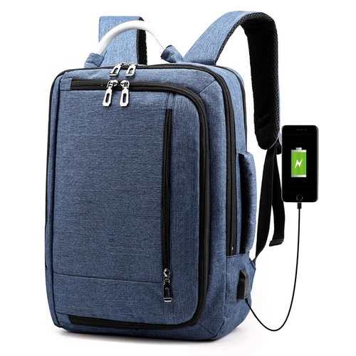 Multifunctional Oxford Laptop Backpack - Cxs-620 - Blue - Main Image