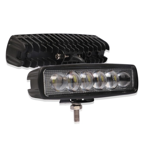 6 Inch 18W 6000K Ip68 8D Car Boat Marine Work Lights Spotlight Led Bulbs Dc 10 - 30V White Light - Main Image