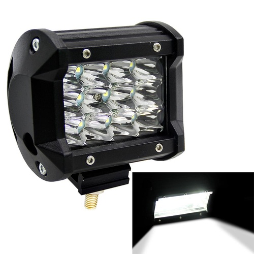 4 Inch Three Rows Ip67 Waterproof 9W Condenser 6000K 5500Lm Led Spotlight Light Searchlight Car Led Work Lights Dc 10 - 48V White Light - Main Image