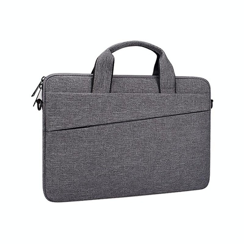 Portable Laptop Tablet Bag - 15.4 Inch Double Side Pockets Soft Handle Oxford Cloth - 15.4 Inch Deep Space Gray - Main Image