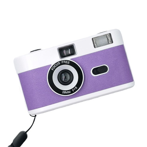Retro Manual Reusable Film Camera for Kids - no Film - Blue + Black - Main Image