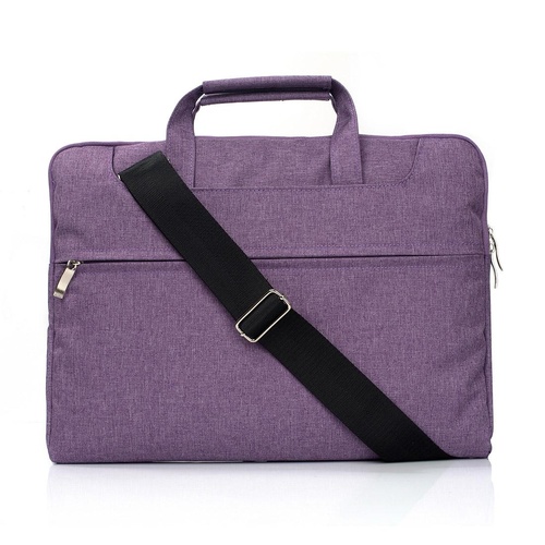 13.3 Inch Laptop Bag - Portable one Shoulder Zipper Design for Macbook Samsung Sony Dell Alienware Chuwi Asus Hp - Purple - Main Image