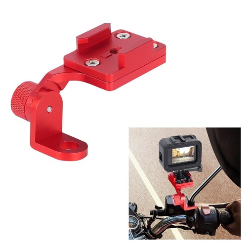 Universal Motorcycle Phone Bracket for Action Cameras - Red - Main Image